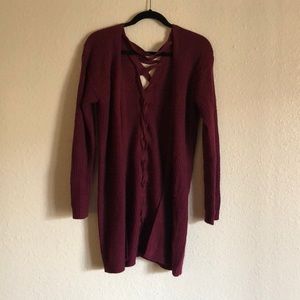 ❤️Burgundy cardigan from target